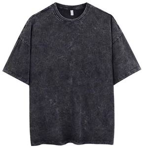RINGER, venta al por mayor, fabricante de ropa, camisetas de gran tamaño lavadas con ácido para hombre, Camiseta con cuello redondo para hombre - Product Image 1