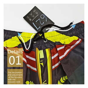 Sublimación de algodón de alta calidad para hombre, pantalones cortos OEM al por mayor, la mejor comodidad, cintura elástica, pantalones cortos de algodón de verano - Product Image 5