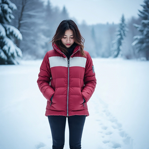 Chaquetas acolchadas con cremallera para mujer, chaqueta acolchada con cuello levantado para mujer, Abrigo acolchado de burbujas acolchado a la moda para mujer - Product Image 4
