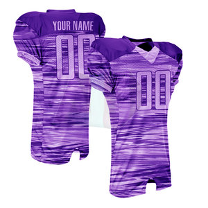 Tenue d'équipe sportive avec tissu respirant et durable, uniforme de football américain à manches courtes pour l'entraînement et la compétition - Product Image 2