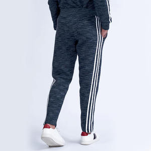 Pantalon de fitness en polyester 100% pour hommes bleu marine sur mesure pantalon de jogging respirant à coupe régulière à rayures latérales vente de style décontracté - Product Image 3