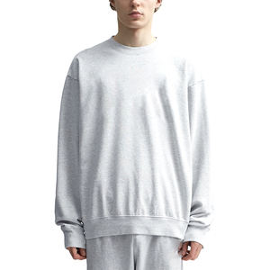 Sweatshirts en éponge française 100% coton de haute qualité Sweatshirts pour hommes lourds imprimés avec logo personnalisé Technique brodée - Product Image 3