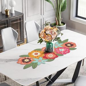 Christmas Decorative and Leaves Design Beaded <b>Runner</b> Placemat <b>Dining</b> <b>Table</b> Fancy Mat Handmade Decorative <b>Runners</b> for Wedding - Product Image 6