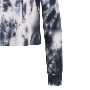 Sudadera con capucha corta de invierno para mujer, sudadera de punto con capucha de manga larga informal, ropa de calle de algodón personalizada, hombro caído Regular - Product Image 3