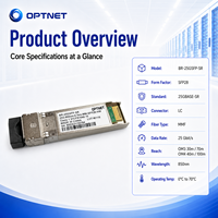Transceptor Óptico SFP28 SR de 25G, 850nm, LC, MMF, 100m, para Switches Ethernet de Centros de Datos y Aplicaciones de Red de Servidores