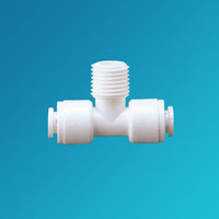 Conector de Empuje Manual, Conexión Rápida, Ecológico, de Plástico, Conector en T Macho, 1 Año de Garantía, Piezas de Filtro de Agua RO, Hotel, Inglés