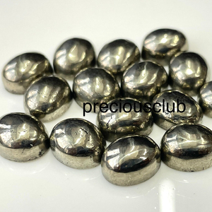 Pirita natural de gran calidad 4X6mm a 10x12mm cabujón ovalado AAA - Product Image 1