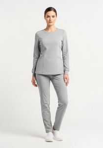 Ensembles de gommage médical extensible pour soins infirmiers féminins de meilleure qualité personnalisés Uniformes hospitaliers pour femmes Ensembles en polyester médical pour adultes - Product Image 4