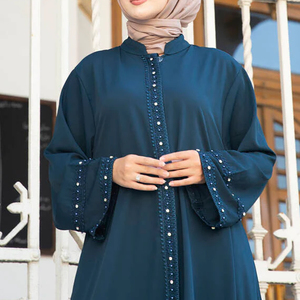 Nueva moda musulmana Abaya vestido para mujer vestido modesto Eid islámico Abaya elegante vestido árabe señora moda Abaya OEM mantenido - Product Image 6