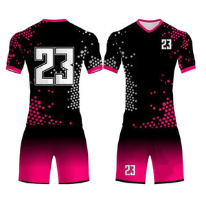 Uniformes de football en polyester à sublimation avec logo personnalisé, vente en gros d'uniformes de football respirants à séchage rapide - Product Image 1
