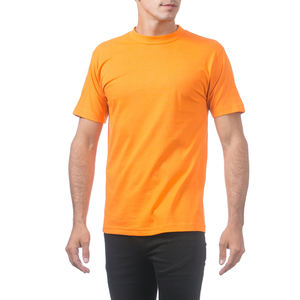 T-shirt à col rond coupe ajustée personnalisé Pro Club T-shirt à col rond en coton pour hommes Vente en gros - Product Image 1