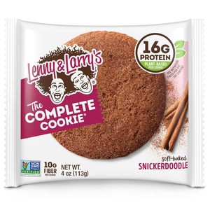 Lenny & Larry's Complete <b>Protein</b> Cookie, [Snickerdoodle], Chewy Soft Baked, 16g Plant <b>Protein</b>, 4 Ounce Cookie (Pack of 12) - Product Image 3