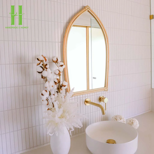 Espejo con Marco de Ratán Elegante y Más Vendido, con Materiales Ecológicos, Diseño Moderno para Cuarto de Bebé o Dormitorio, Hecho en Vietnam - Product Image 2