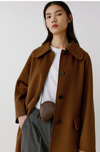 Nouveau manteau long matelassé décontracté de luxe pour femmes, couleur personnalisée tendance, écologique, col montant respirant, capuche amovible, 100% - Product Image 4