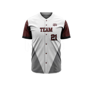 Jersey de béisbol informal de alta calidad, conjunto de uniforme deportivo de equipo de primera calidad, transpirable y nuevo diseño, gran oferta para adultos - Product Image 3