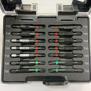 S2 50mm 21PCS packed in plastic box coloring screwdeiver dill bits <b>set</b> - Product Image 4
