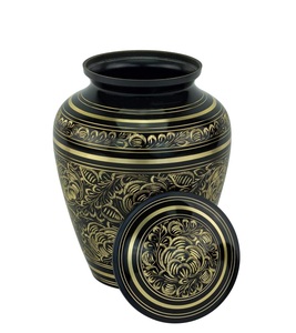 Villarose Elite Urnes en laiton pour cendres humaines Urnes pour hommes et femmes adultes pour hommes et femmes Cendres humaines avec sac Urnes de taille personnalisée pour crémation - Product Image 3