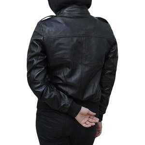 แจ็คเก็ตหนังผู้ชายแบบใหม่ ผลิตตามสั่ง หนังแท้ ดีไซน์ทันสมัย สไตล์ลำลอง ราคาสมเหตุสมผล ขายส่ง - Product Image 3
