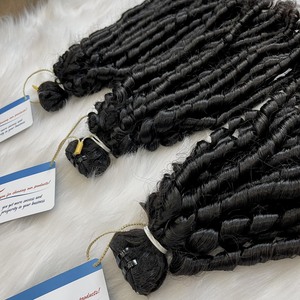 Venta al por mayor Primavera Bebé paquetes de pelo rizado 100% extensiones de cabello crudo vietnamita paquetes de cabello rizado proveedor - Product Image 5