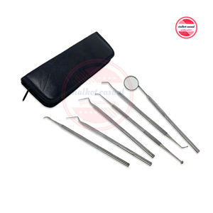 Sondas de examen de ortodoncia de acero inoxidable, escariadores, espejo, conjunto de bolsa de instrumentos quirúrgicos, Logo personalizado - Product Image 1