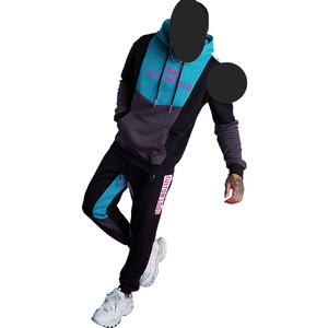 Cómodo chándal para hombres, mujeres, niños, con capucha, 100% algodón con logotipo personalizado para gimnasio y uso informal - Product Image 1