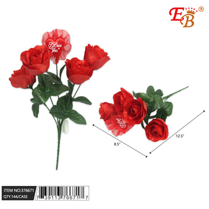 12.5 \ "realistico Bouquet di rose artificiali 144 pezzi assortiti per la sistemazione di san valentino - Product Image 1