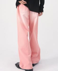 Solid Street Wear Retro <b>Men</b> Fashion Denim 100% Cotton Breathable Washed Straight <b>Wide</b> <b>Leg</b> Plus Size Baggy <b>Jeans</b> Pants - Product Image 4