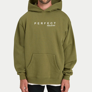 Industrie parfaite 100% sweats à capuche en coton vierge épais polaire poids lourd sweats à capuche surdimensionnés impression personnalisée Logo sweats à capuche et sweat-shirts - Product Image 4