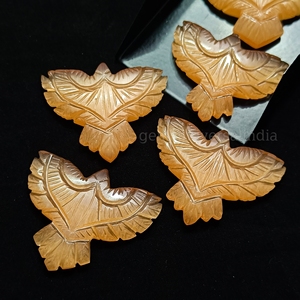 Đào <span class=keywords><strong>Moonstone</strong></span> EAGLE khắc đá quý, tự nhiên <span class=keywords><strong>Moonstone</strong></span> EAGLE Shape đá quý, Loose đá khắc cho mặt dây chuyền làm ý tưởng, 40 mét - Product Image 4