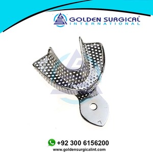 Equipo de Laboratorio de Ortodoncia, Bandejas de Impresión de Acero Inoxidable de Tamaño LMS Superior e Inferior para Laboratorio Dental - Product Image 4