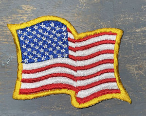 Parches Bordados con la Bandera de EE. UU., Ecológicos, para Coser, Personalizados, de PVC, Tela de Fieltro No Tejida, para Prendas - Product Image 4