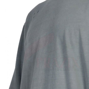 Chemise pour homme à manches doubles de couleur unie, best-seller, de haute qualité, en polyester/coton, séchage rapide et respirante, col rond - Product Image 5