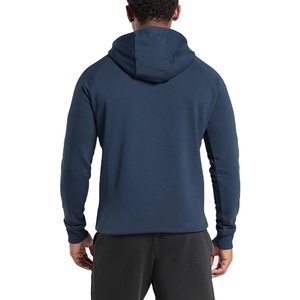 เสื้อฮู้ดดี้ผู้ชายทรงสลิมฟิต ไซส์ US ผ้าคอตตอนผสมโพลีเอสเตอร์ แขนแร็กแลน มีซับใน พิมพ์ลายสกรีน สีพื้น สำหรับฤดูใบไม้ร่วง ปี 2026 - Product Image 3