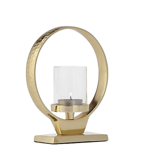 Candelabros modernos de Metal Fusion con Base con acabado dorado Centro de mesa navideño lujoso y artístico para decoración para sala de estar - Product Image 3