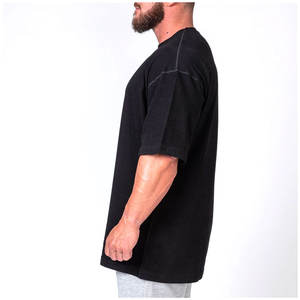 T-shirts à manches courtes 100% coton pour hommes de haute qualité nouveau Style agréable coupe surdimensionnée en gros - Product Image 3