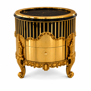 Deluxe Hand-Carved Ornate Wooden Furniture for Bedroom Wholesale Luxury Solid Wood King <b>Size</b> <b>Bed</b> Classic Golden Villa Furniture - Product Image 3