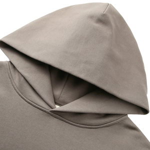 Sweat à capuche oversize en molleton de coton lourd en gros, à épaules tombantes, personnalisable pour femmes, logo personnalisé - Product Image 4