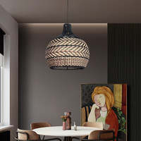 Haute Qualité Rotin Lustre Pendentif Lumières Abat-Jour Décor À La Maison Design Élégant À La Main En Osier Rotin Classique Vietnam