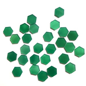 Gemas Vivaaz, Ónice Verde Natural Hexagonal Plano de 12 mm, Grado AAA, Cabujón, Piedras Preciosas Sueltas Certificadas por IGI para la Fabricación de Joyas - Product Image 6