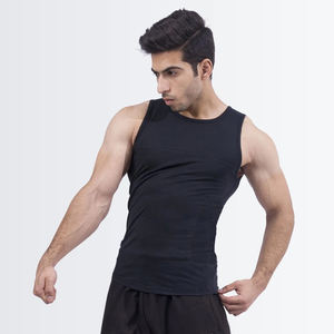 Débardeur personnalisé de qualité supérieure pour hommes débardeur à la mode en polyester respirant à séchage rapide pour hommes bon marché - Product Image 4
