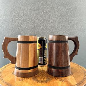 แก้วไม้สไตล์วินเทจทำด้วยมือแบบดั้งเดิมพร้อมเสน่ห์แบบชนบทสำหรับดื่มกาแฟในสำนักงานในราคาไม่แพง - Product Image 4