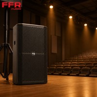Haut-parleur professionnel passif large bande 2 voies à port frontal 600W RMS 8 Ohm avec caisson en contreplaqué de bouleau