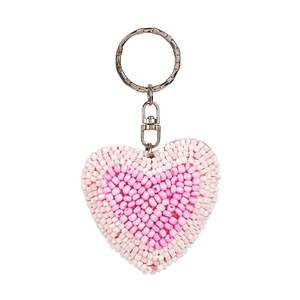 Beautiful <b>butterfly</b> designed colourful seed <b>beaded</b> keychain and keyring for girls from India - Product Image 3