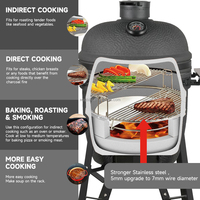SEB KAMADO 21 Zoll BBQ-Grill für Draußen, Outdoor-Grill, Tandoor, Asador De Carbon, Holzkohlegrill