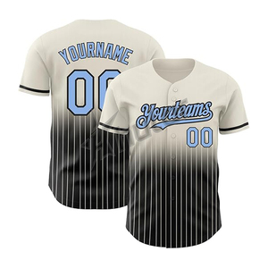 Camiseta de uniforme de béisbol cosida con impresión digital de sublimación transpirable de talla grande con diseño propio personalizado OEM - Product Image 4