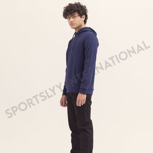 Sweat à capuche unisexe de haute qualité 100% coton, chaud, en polaire d'hiver, impression sérigraphique personnalisée, broderie unie, teinture unie - Product Image 3