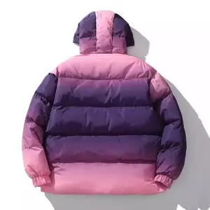 Chaqueta acolchada con capucha de manga larga para mujer, ropa de Boutique de invierno, color rosa