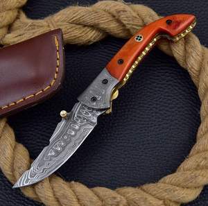 Nouveau design couteau de poche pliant de chasse tactique à lame colorée et à manche en aluminium pour le camping en plein air - Product Image 1