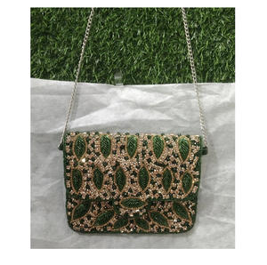 Bolso de Mensajero de Lona Hecho a Mano de Diseño Bohemio Indio para Mujer, Bolso de Hombro Elegante para Fiestas, Compras y Eventos Nocturnos, Venta al por Mayor - Product Image 5