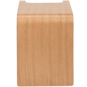 Table d'appoint en teck massif de couleur naturelle, équipée d'une étagère, pour l'intérieur et l'extérieur. - Product Image 4